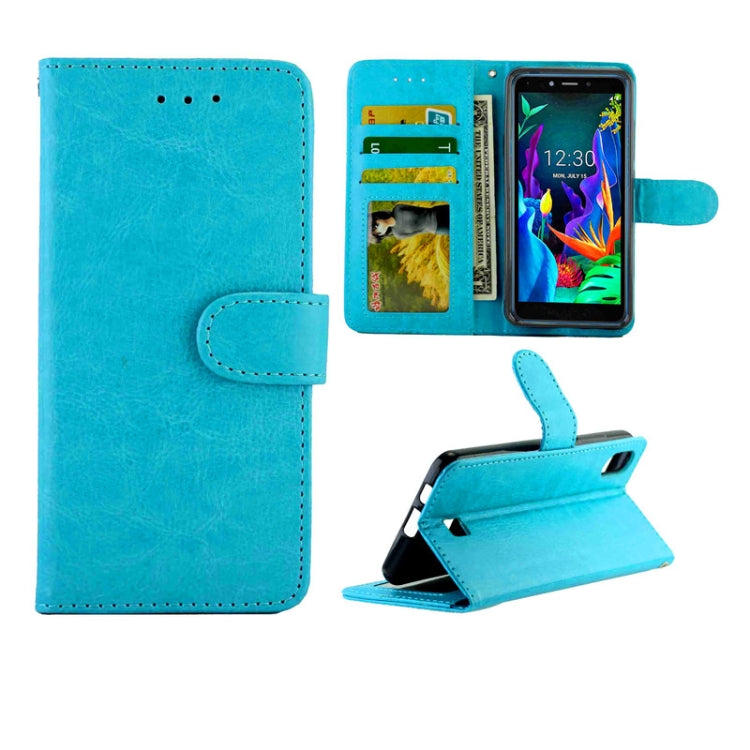 Crazy Horse Texture Leather Horizontal Flip Protective Case with Holder & Card Slots & Wallet & Photo Frame, For Google Pixel4, For LG K20(2019)