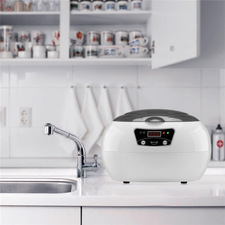 35W 600ml Mini Ultrasonic Cleaner Glasses Jewelry Household Ultrasonic Cleaner, 220V UK Plug