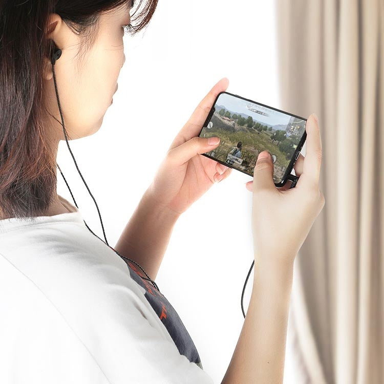 F12 Elbow Earbud Headset Wire Control With Wheat Mobile Phone Headset