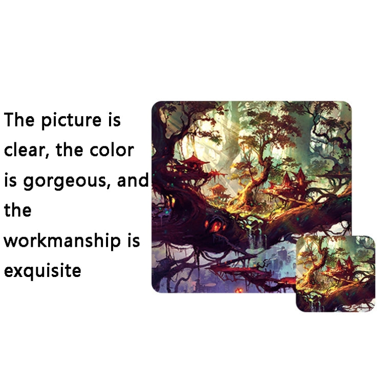 Hand-Painted Fantasy Pattern Mouse Pad, Size:, 300 x 800 x 1.5mm Not Overlocked, 300 x 800 x 2mm Seaming, 300 x 800 x 3mm Seaming, 300 x 800 x 4mm Seaming