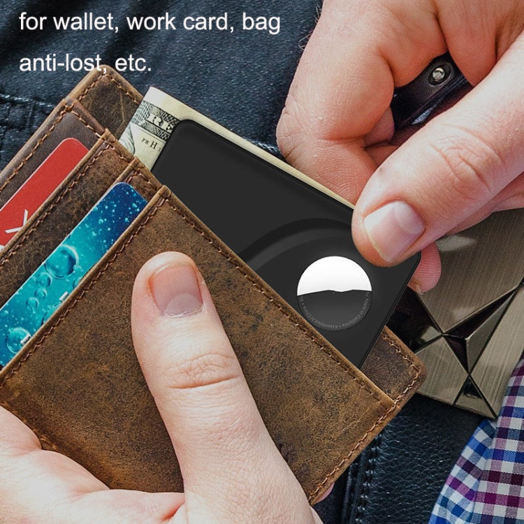 FY-2022 Locator Protective Case Card Type Anti-Lost Case Wallet for AirTag 2nd Gen / AirTag 1st Gen, Card Type Grey, Card Type Black, Card Type White