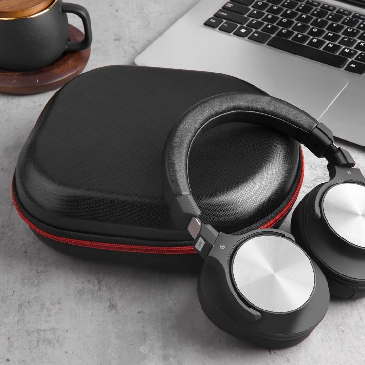 Waterproof Hard Shell Headphone Storage Bag, Black