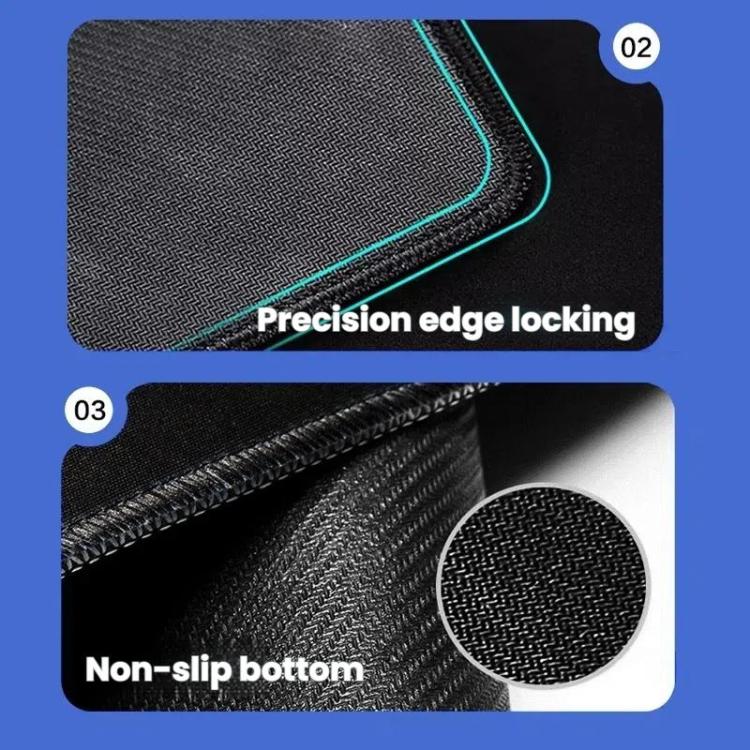Keyboard Shortcut Desk Mat Mouse Pad Non-Slip Office Desk Pad With Computer Commands, 400x900x3mm