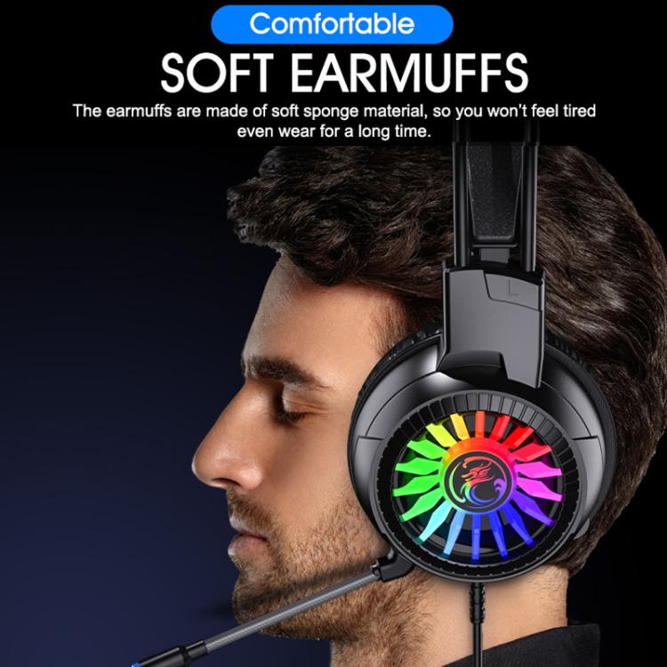 Glowing Headphones Computer Esports Wired Gaming Headset With Microphone, iMICE HD-490 Colorful Light 3.5mm, iMICE HD-490 RGB Light 7.1mm