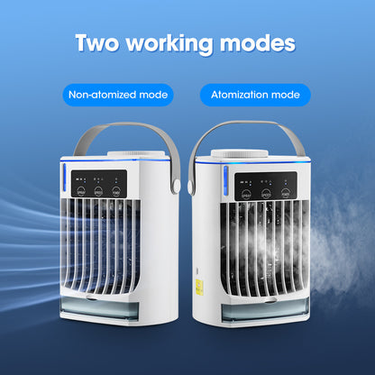 New Mini Air Cooler Household Humidification Spray Fan