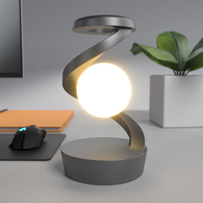 Rotating Moon Desk Lamp with Wireless Charging & Sensor Control