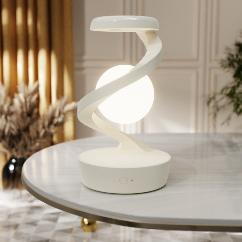 Rotating Moon Desk Lamp with Wireless Charging & Sensor Control