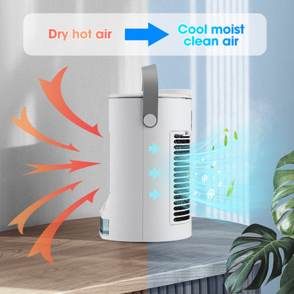 New Mini Air Cooler Household Humidification Spray Fan