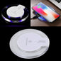 15W Safety Wireless and Limitless QI-standard Wireless Charger Fast Charging Charger with Micro USB Cable, Black+White, White