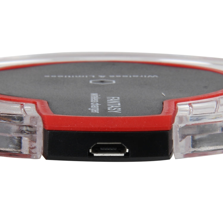 15W Safety Wireless and Limitless QI-standard Wireless Charger Fast Charging Charger with Micro USB Cable, Black+White, White