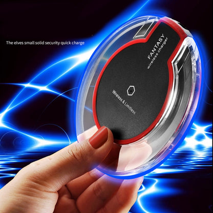15W Safety Wireless and Limitless QI-standard Wireless Charger Fast Charging Charger with Micro USB Cable, Black+White, White
