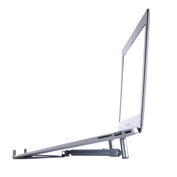 Universal Aluminum Alloy Cooling Stand Foldable Height Extender Holder for 12-17 inch PC iPad Notebook