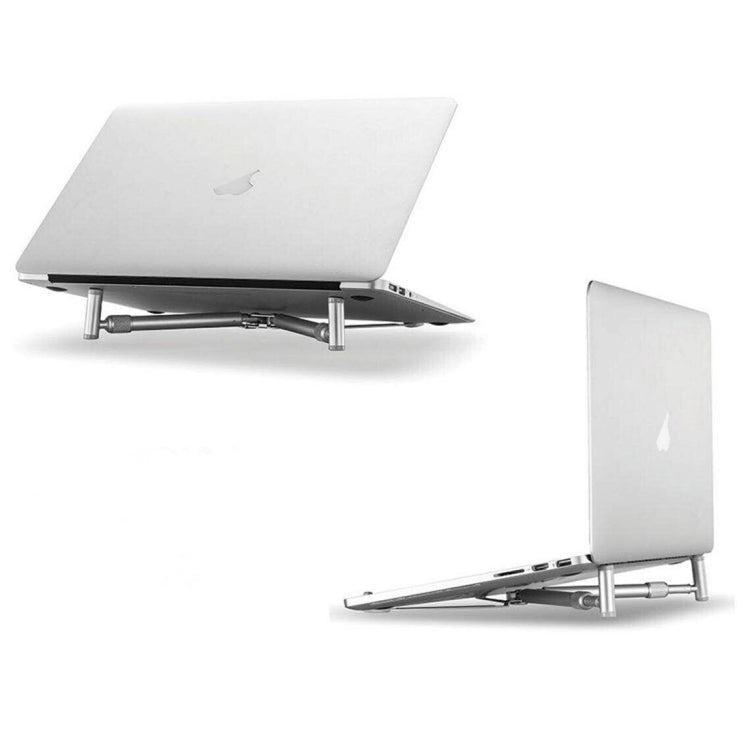 Universal Aluminum Alloy Cooling Stand Foldable Height Extender Holder for 12-17 inch PC iPad Notebook