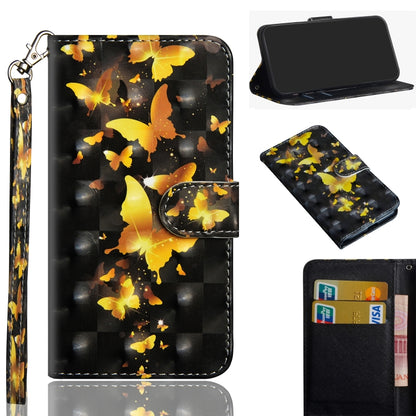 3D Painting Pattern Coloured Drawing Horizontal Flip TPU + PU Leather Case with Holder & Card Slots & Wallet