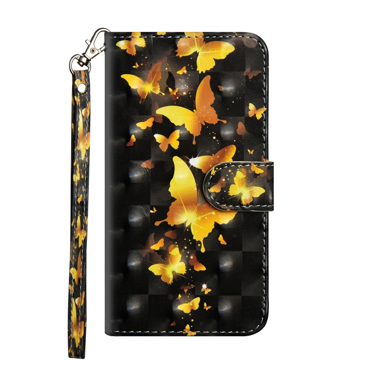 3D Painting Pattern Coloured Drawing Horizontal Flip TPU + PU Leather Case with Holder & Card Slots & Wallet