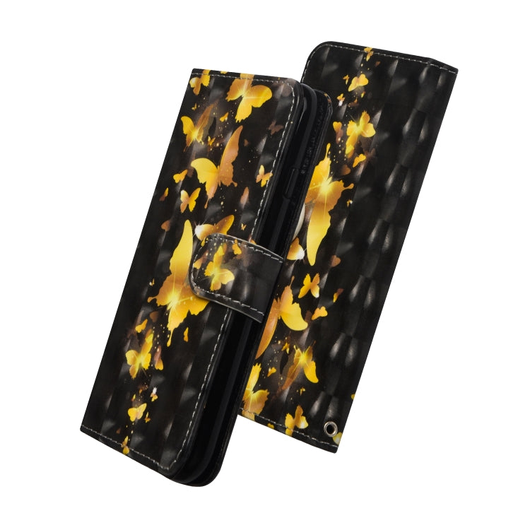 3D Painting Pattern Coloured Drawing Horizontal Flip TPU + PU Leather Case with Holder & Card Slots & Wallet