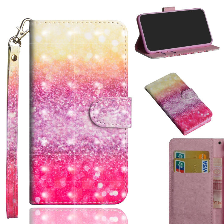 3D Painting Pattern Coloured Drawing Horizontal Flip TPU + PU Leather Case with Holder & Card Slots & Wallet