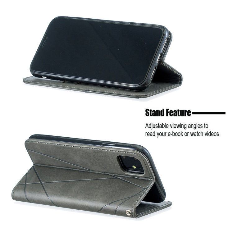 Rhombus Texture Horizontal Flip Magnetic Leather Case with Holder & Card Slots & Wallet