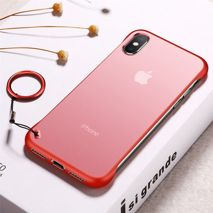 Frosted Anti-skidding TPU Protective Case with Metal Ring for