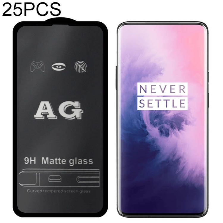 25 PCS AG Matte Frosted Full Cover Tempered Glass