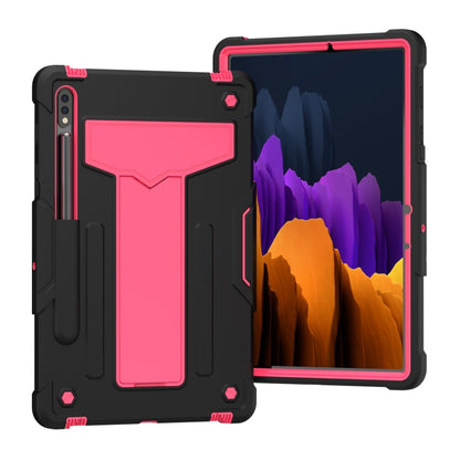 T-shaped Bracket Contrast Color Shockproof PC + Silicone Protective Case, Series 1