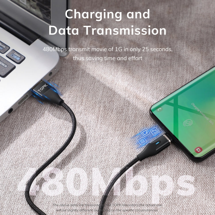 扁形磁吸金属接头 尼龙编织磁吸快充数据线, 1m USB to 8 Pin, 1m 3 in 1