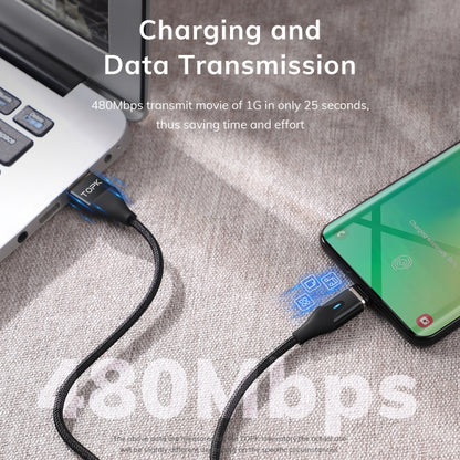 扁形磁吸金属接头 尼龙编织磁吸快充数据线, 1m USB to 8 Pin, 1m 3 in 1