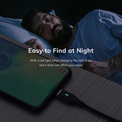 扁形磁吸金属接头 尼龙编织磁吸快充数据线, 1m USB to 8 Pin, 1m 3 in 1