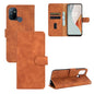 Solid Color Skin Feel Magnetic Buckle Horizontal Flip Calf Texture PU Leather Case with Holder & Card Slots & Wallet