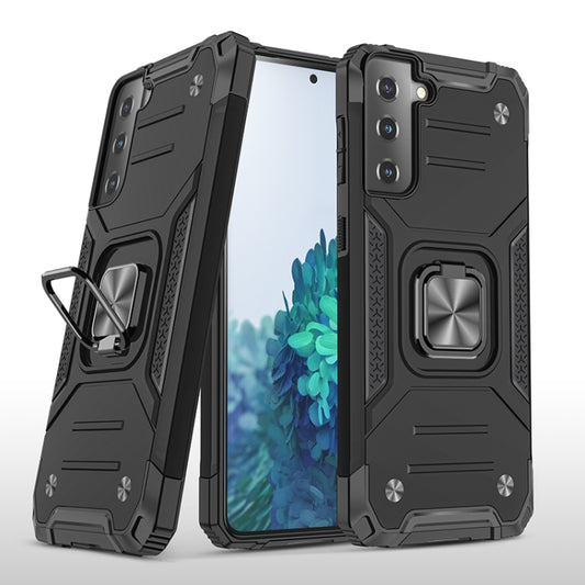 Magnetic Armor Shockproof TPU + PC Case with Metal Ring Holder