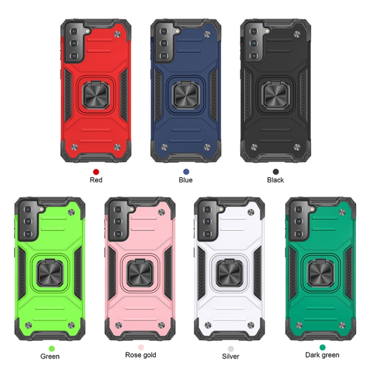 Magnetic Armor Shockproof TPU + PC Case with Metal Ring Holder