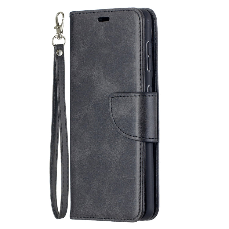 Lambskin Texture Pure Color Horizontal Flip PU Leather Case with Holder & Card Slots & Wallet & Lanyard