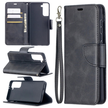 Lambskin Texture Pure Color Horizontal Flip PU Leather Case with Holder & Card Slots & Wallet & Lanyard, For Samsung Galaxy S21 5G, For Samsung Galaxy S21+ 5G, For Samsung Galaxy S21 Ultra 5G