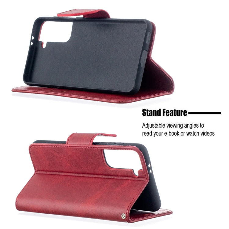 Lambskin Texture Pure Color Horizontal Flip PU Leather Case with Holder & Card Slots & Wallet & Lanyard, For Samsung Galaxy S21 5G, For Samsung Galaxy S21+ 5G, For Samsung Galaxy S21 Ultra 5G