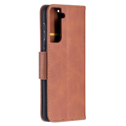 Lambskin Texture Pure Color Horizontal Flip PU Leather Case with Holder & Card Slots & Wallet & Lanyard, For Samsung Galaxy S21 5G, For Samsung Galaxy S21+ 5G, For Samsung Galaxy S21 Ultra 5G