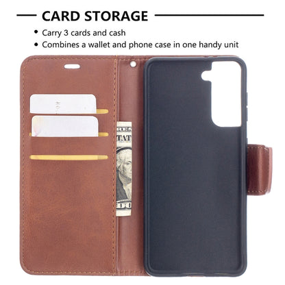 Lambskin Texture Pure Color Horizontal Flip PU Leather Case with Holder & Card Slots & Wallet & Lanyard, For Samsung Galaxy S21 5G, For Samsung Galaxy S21+ 5G, For Samsung Galaxy S21 Ultra 5G
