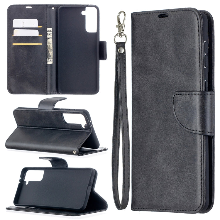 Lambskin Texture Pure Color Horizontal Flip PU Leather Case with Holder & Card Slots & Wallet & Lanyard, For Samsung Galaxy S21 5G, For Samsung Galaxy S21+ 5G, For Samsung Galaxy S21 Ultra 5G