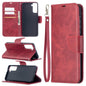Lambskin Texture Pure Color Horizontal Flip PU Leather Case with Holder & Card Slots & Wallet & Lanyard, For Samsung Galaxy S21 5G, For Samsung Galaxy S21+ 5G, For Samsung Galaxy S21 Ultra 5G