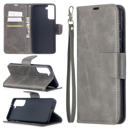 Lambskin Texture Pure Color Horizontal Flip PU Leather Case with Holder & Card Slots & Wallet & Lanyard, For Samsung Galaxy S21 5G, For Samsung Galaxy S21+ 5G, For Samsung Galaxy S21 Ultra 5G
