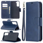 Lambskin Texture Pure Color Horizontal Flip PU Leather Case with Holder & Card Slots & Wallet & Lanyard, For Samsung Galaxy S21 5G, For Samsung Galaxy S21+ 5G, For Samsung Galaxy S21 Ultra 5G