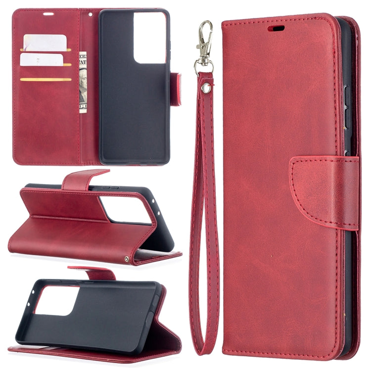 Lambskin Texture Pure Color Horizontal Flip PU Leather Case with Holder & Card Slots & Wallet & Lanyard, For Samsung Galaxy S21 5G, For Samsung Galaxy S21+ 5G, For Samsung Galaxy S21 Ultra 5G