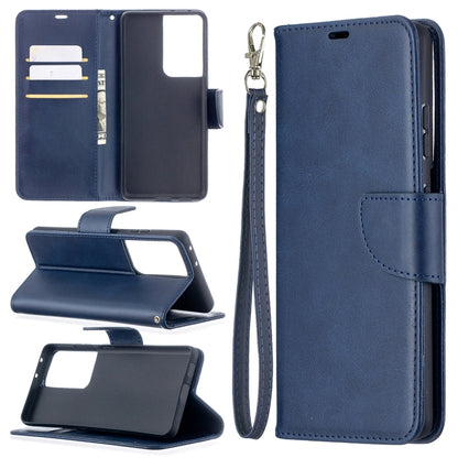 Lambskin Texture Pure Color Horizontal Flip PU Leather Case with Holder & Card Slots & Wallet & Lanyard, For Samsung Galaxy S21 5G, For Samsung Galaxy S21+ 5G, For Samsung Galaxy S21 Ultra 5G