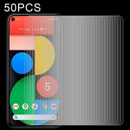 50 PCS 0.26mm 9H 2.5D Tempered Glass Film, For OnePlus Nord N100, For OnePlus Nord N10 5G, For Google Pixel 5