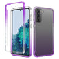 Shockproof  High Transparency Two-color Gradual Change PC+TPU Candy Colors Protective Case