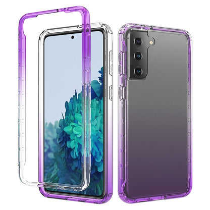 Shockproof  High Transparency Two-color Gradual Change PC+TPU Candy Colors Protective Case, For Samsung Galaxy S21+ 5G, For Samsung Galaxy S21 Ultra 5G