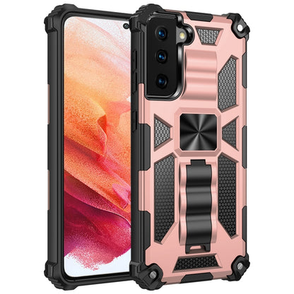 Shockproof TPU + PC Magnetic Protective Case with Holder