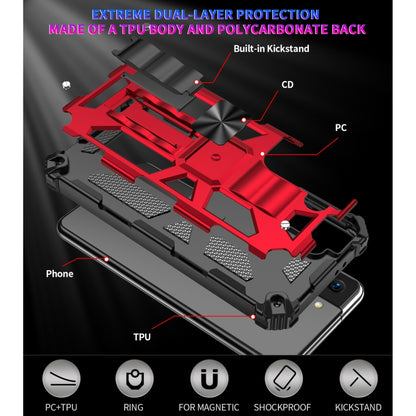 Shockproof TPU + PC Magnetic Protective Case with Holder