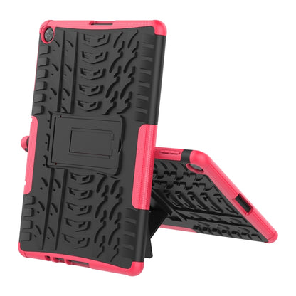 Tire Texture Shockproof TPU+PC Protective Case with Holder