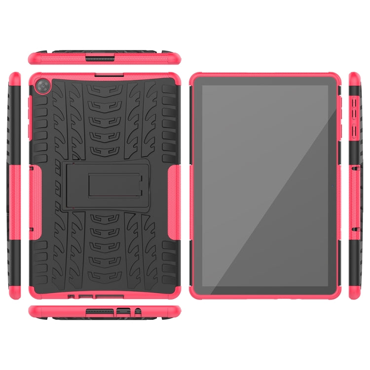 Tire Texture Shockproof TPU+PC Protective Case with Holder