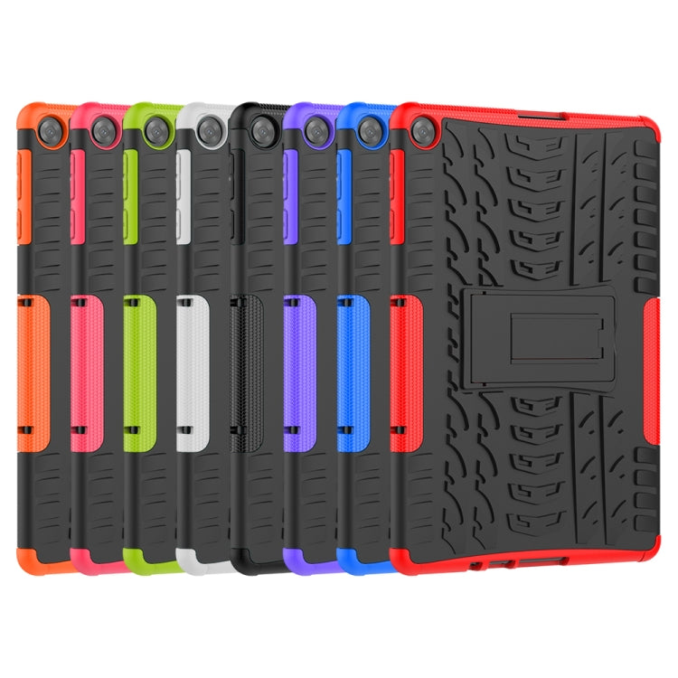 Tire Texture Shockproof TPU+PC Protective Case with Holder